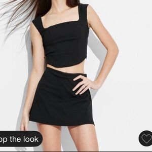NWT Wild Fable Black Skirt with shorts underneath